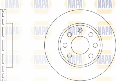 NAPA PBD8177 - Тормозной диск www.autospares.lv