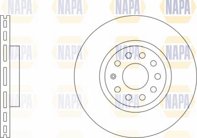 NAPA PBD8392 - Тормозной диск www.autospares.lv