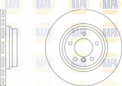 NAPA PBD8331 - Тормозной диск www.autospares.lv