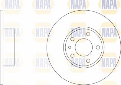 NAPA PBD8375 - Bremžu diski www.autospares.lv