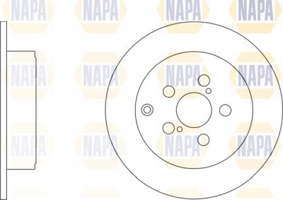 NAPA PBD8242 - Bremžu diski www.autospares.lv