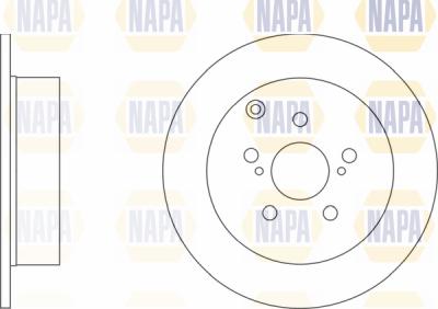 NAPA PBD8247 - Bremžu diski www.autospares.lv