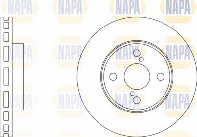 NAPA PBD8258 - Bremžu diski www.autospares.lv