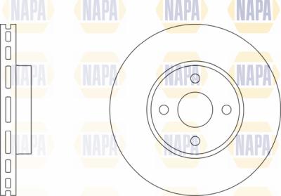 NAPA PBD8269 - Bremžu diski www.autospares.lv