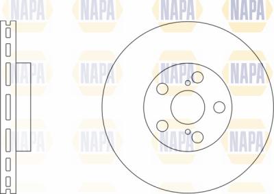 NAPA PBD8264 - Тормозной диск www.autospares.lv