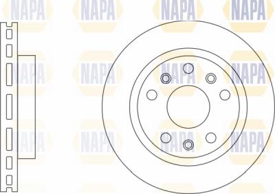 NAPA PBD8204 - Bremžu diski www.autospares.lv