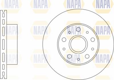 NAPA PBD8208 - Bremžu diski autospares.lv