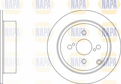 NAPA PBD8238 - Bremžu diski www.autospares.lv