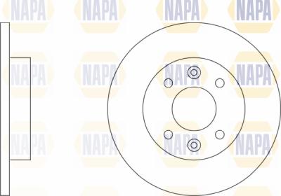 NAPA PBD8237 - Bremžu diski www.autospares.lv