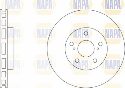 NAPA PBD8272 - Тормозной диск www.autospares.lv