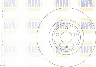 NAPA PBD8744 - Bremžu diski www.autospares.lv