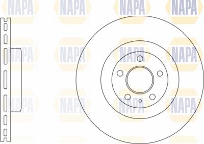 NAPA PBD8750 - Bremžu diski www.autospares.lv