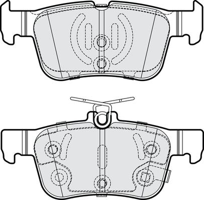 NAPA PBP7940 - Тормозные колодки, дисковые, комплект www.autospares.lv