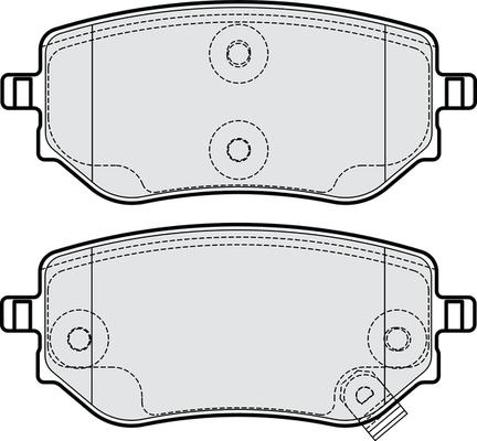 NAPA PBP7954 - Bremžu uzliku kompl., Disku bremzes autospares.lv