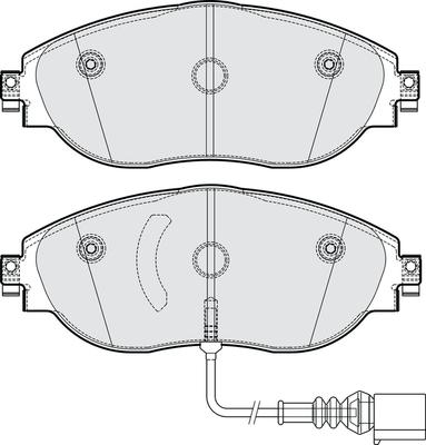 NAPA PBP7960 - Bremžu uzliku kompl., Disku bremzes www.autospares.lv