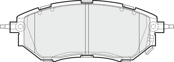 NAPA PBP7932 - Brake Pad Set, disc brake www.autospares.lv