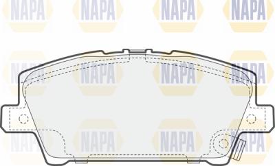 NAPA PBP7499 - Тормозные колодки, дисковые, комплект www.autospares.lv