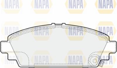 NAPA PBP7494 - Bremžu uzliku kompl., Disku bremzes www.autospares.lv