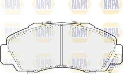 NAPA PBP7493 - Brake Pad Set, disc brake www.autospares.lv