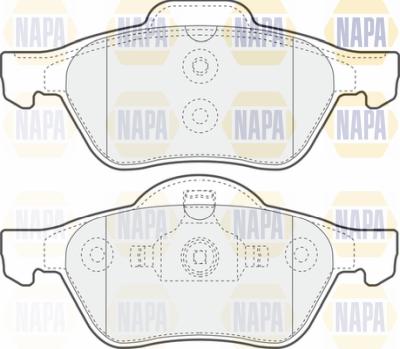 NAPA PBP7448 - Тормозные колодки, дисковые, комплект www.autospares.lv