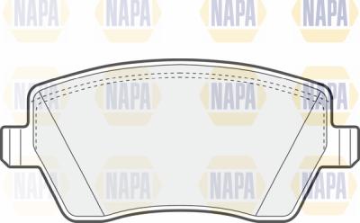 NAPA PBP7456 - Тормозные колодки, дисковые, комплект www.autospares.lv