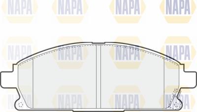 NAPA PBP7450 - Тормозные колодки, дисковые, комплект www.autospares.lv