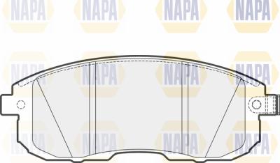 NAPA PBP7466 - Тормозные колодки, дисковые, комплект www.autospares.lv