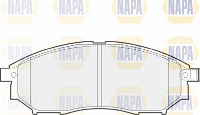 NAPA PBP7468 - Bremžu uzliku kompl., Disku bremzes www.autospares.lv