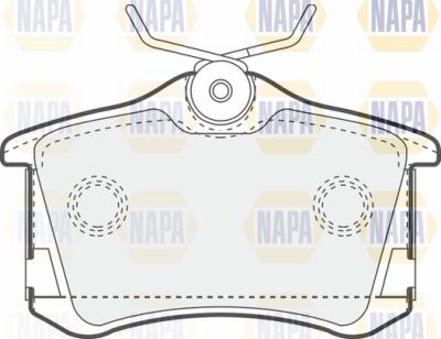 NAPA PBP7409 - Brake Pad Set, disc brake www.autospares.lv