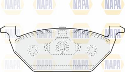 NAPA PBP7405 - Тормозные колодки, дисковые, комплект www.autospares.lv