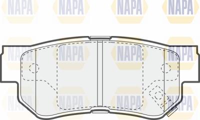 NAPA PBP7400 - Brake Pad Set, disc brake www.autospares.lv