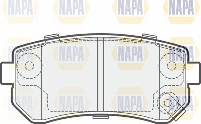 NAPA PBP7401 - Bremžu uzliku kompl., Disku bremzes www.autospares.lv