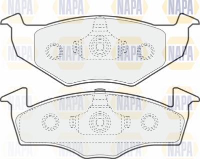 NAPA PBP7403 - Тормозные колодки, дисковые, комплект www.autospares.lv