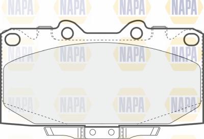 NAPA PBP7419 - Bremžu uzliku kompl., Disku bremzes www.autospares.lv