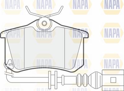 NAPA PBP7414 - Brake Pad Set, disc brake www.autospares.lv