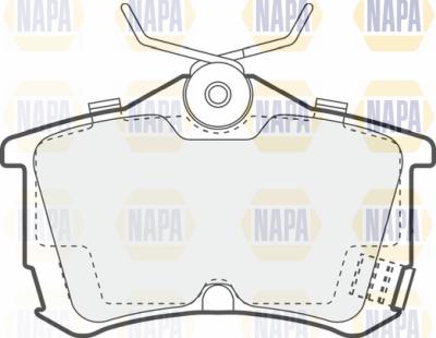 NAPA PBP7410 - Brake Pad Set, disc brake www.autospares.lv