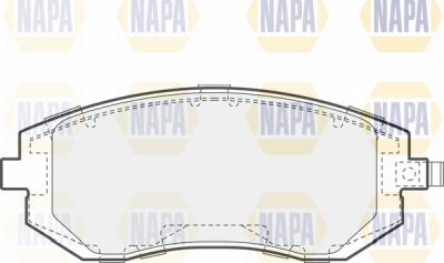 NAPA PBP7421 - Тормозные колодки, дисковые, комплект www.autospares.lv