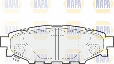 NAPA PBP7423 - Bremžu uzliku kompl., Disku bremzes www.autospares.lv