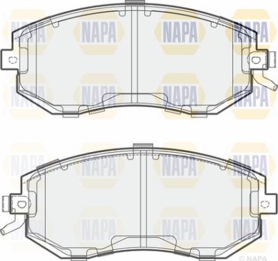 NAPA PBP7422 - Bremžu uzliku kompl., Disku bremzes autospares.lv