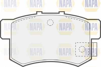 NAPA PBP7474 - Тормозные колодки, дисковые, комплект www.autospares.lv