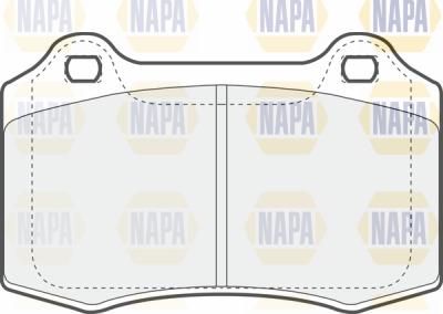 NAPA PBP7471 - Тормозные колодки, дисковые, комплект www.autospares.lv