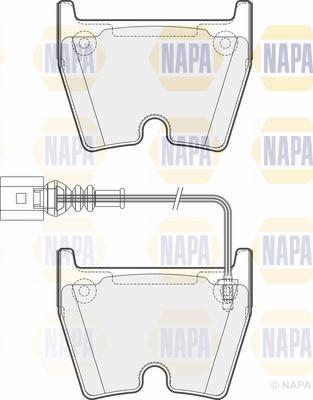 NAPA PBP7590 - Bremžu uzliku kompl., Disku bremzes www.autospares.lv