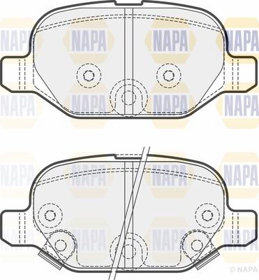 NAPA PBP7562 - Bremžu uzliku kompl., Disku bremzes www.autospares.lv