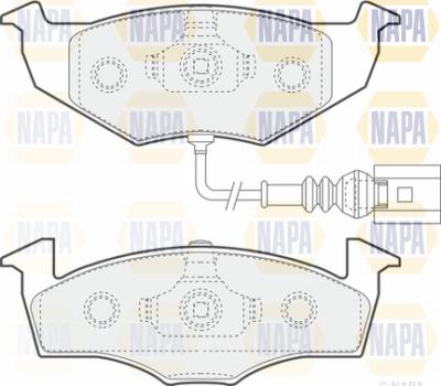 NAPA PBP7567 - Bremžu uzliku kompl., Disku bremzes www.autospares.lv