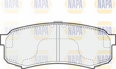 NAPA PBP7505 - Brake Pad Set, disc brake www.autospares.lv