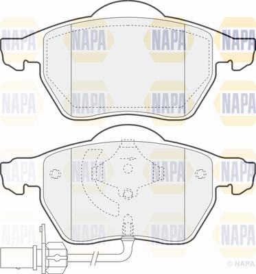 NAPA PBP7510 - Brake Pad Set, disc brake www.autospares.lv