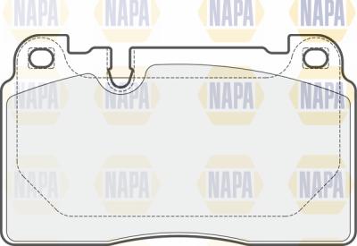 NAPA PBP7589 - Bremžu uzliku kompl., Disku bremzes www.autospares.lv