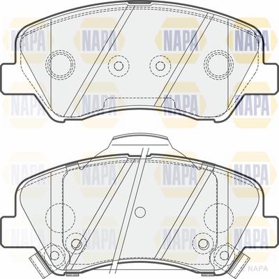 NAPA PBP7532 - Тормозные колодки, дисковые, комплект www.autospares.lv