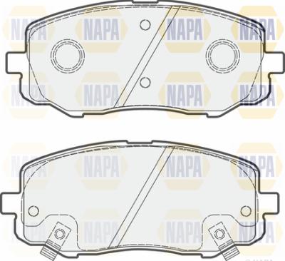 NAPA PBP7529 - Тормозные колодки, дисковые, комплект www.autospares.lv