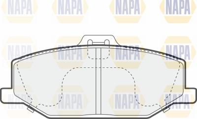 NAPA PBP7521 - Brake Pad Set, disc brake www.autospares.lv